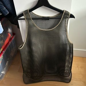 Les Hommes net tank top